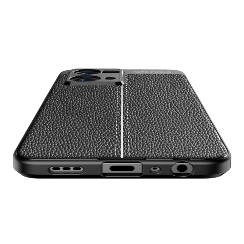 Oppo Reno 7 Kılıf Deri Görünümlü Lüks Parmak İzi Bırakmaz Niss Silikon Kapak - Lacivert