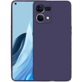 Oppo Reno 7 Kılıf İnce Soft Mat Renkli Esnek Silikon Kapak - Lacivert