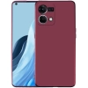 Oppo Reno 7 Kılıf İnce Soft Mat Renkli Esnek Silikon Kapak - Mürdüm