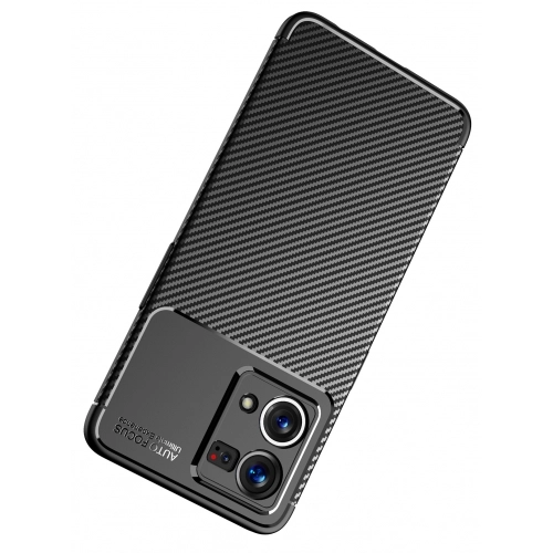 Oppo Reno 7 Kılıf Silikon Parmak İzi Bırakmayan Karbon Soft Negro Kapak - Lacivert