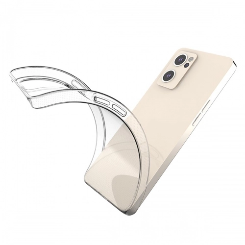 Oppo Reno 7 Kılıf Kamera Korumalı Esnek Silikon Kapak - Şeffaf