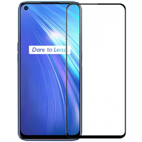 Oppo Reno 7 Kırılmaz Cam Tam Kapatan Kenarları Kırılmaya Dayanıklı Cam Ekran Koruyucu - Siyah