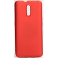 Oppo Reno Kılıf İnce Soft Mat Renkli Esnek Silikon Kapak - Kırmızı