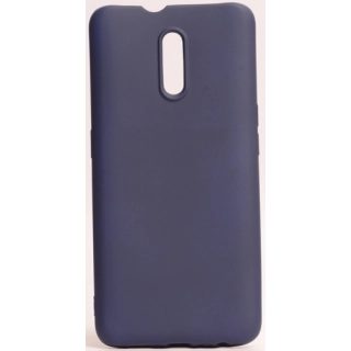 Oppo Reno Kılıf İnce Soft Mat Renkli Esnek Silikon Kapak - Lacivert