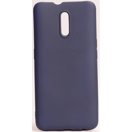 Oppo Reno Kılıf İnce Soft Mat Renkli Esnek Silikon Kapak - Lacivert