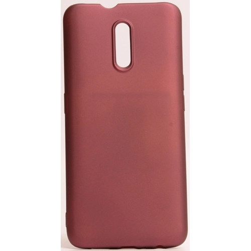 Oppo Reno Kılıf İnce Soft Mat Renkli Esnek Silikon Kapak - Mürdüm