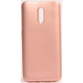 Oppo Reno Kılıf İnce Soft Mat Renkli Esnek Silikon Kapak - Rose Gold
