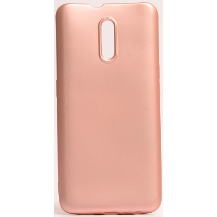Oppo Reno Kılıf İnce Soft Mat Renkli Esnek Silikon Kapak - Rose Gold