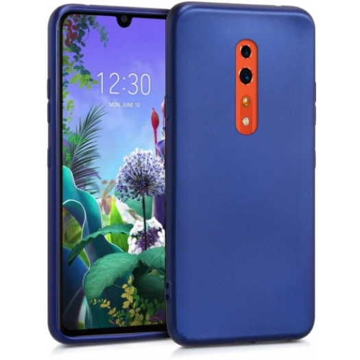 Oppo Reno Z Kılıf İnce Soft Mat Renkli Esnek Silikon Kapak - Lacivert