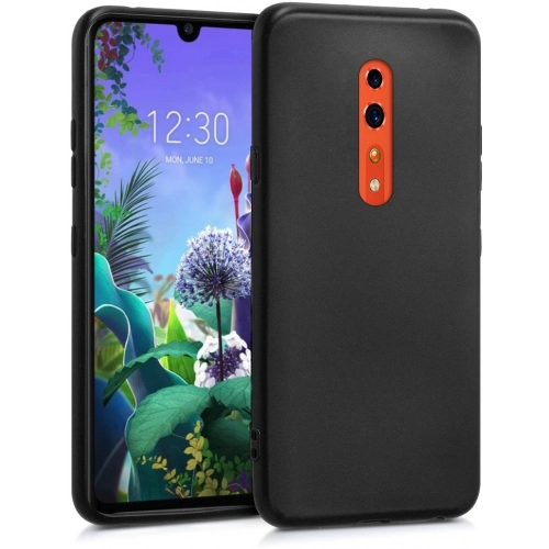 Oppo Reno Z Kılıf İnce Soft Mat Renkli Esnek Silikon Kapak - Siyah