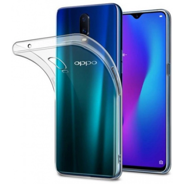 Oppo RX17 Pro Kılıf Kamera Korumalı Esnek Silikon Kapak - Şeffaf