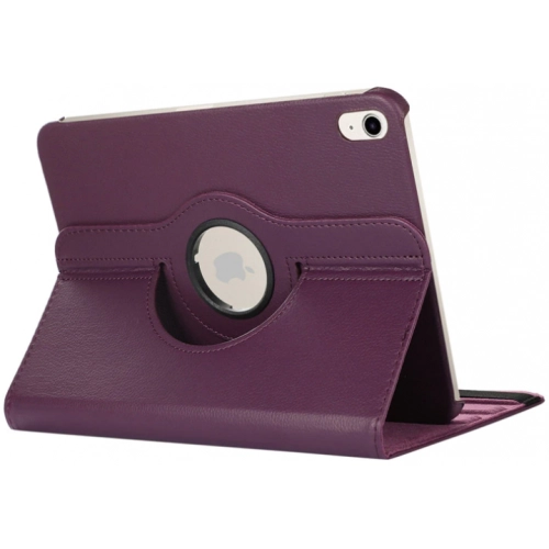Apple iPad 10.9 2022 (10. Nesil) Tablet Kılıfı 360 Derece Dönebilen Standlı Kapak - Mor