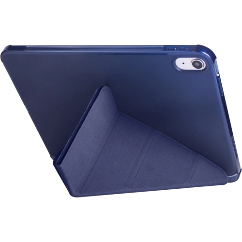 Apple iPad 10.9 2022 (10. Nesil) Tablet Kılıfı Standlı Tri Folding Kalemlikli Silikon Smart Cover - Kırmızı
