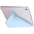 Apple iPad 10.9 2022 (10. Nesil) Tablet Kılıfı Standlı Tri Folding Kalemlikli Silikon Smart Cover - Mavi