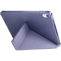 Apple iPad 10.9 2022 (10. Nesil) Tablet Kılıfı Standlı Tri Folding Kalemlikli Silikon Smart Cover - Mor