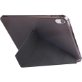 Apple iPad 10.9 2022 (10. Nesil) Tablet Kılıfı Standlı Tri Folding Kalemlikli Silikon Smart Cover - Siyah