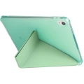 Apple iPad 10.9 2022 (10. Nesil) Tablet Kılıfı Standlı Tri Folding Kalemlikli Silikon Smart Cover - Yeşil