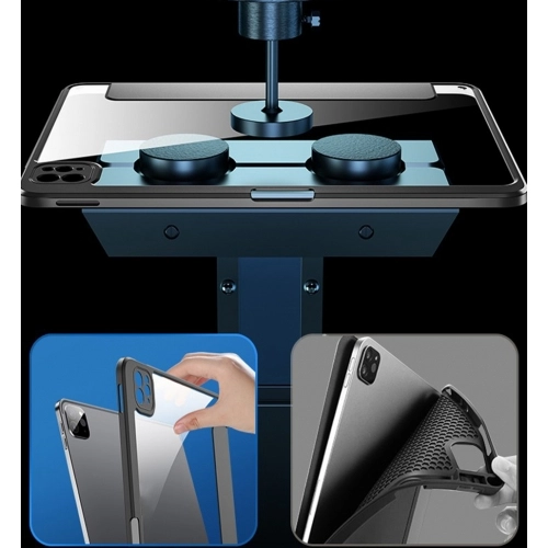 Apple iPad Pro 11 inç 2021 (3. Nesil) Tablet Kılıf Nort Smart Cover Standlı Uyku Modlu Kapak - Lacivert