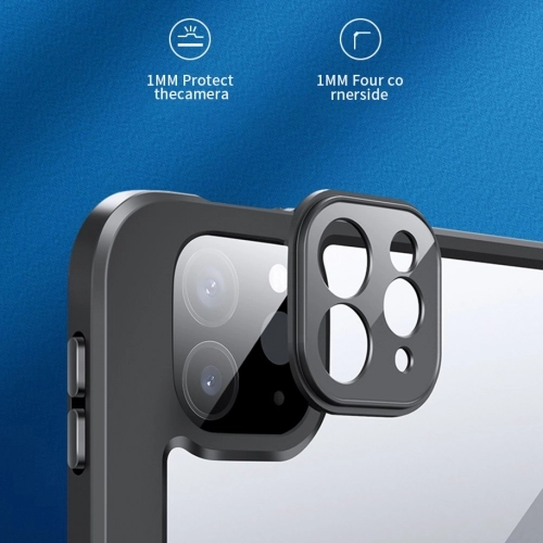 Apple iPad Pro 11 inç 2021 (3. Nesil) Tablet Kılıf Nort Smart Cover Standlı Uyku Modlu Kapak - Mavi