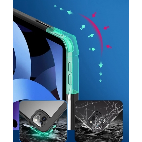 Apple iPad Pro 12.9 inç 2020 Tablet Kılıf Nort Smart Cover Standlı Uyku Modlu Kapak - Siyah