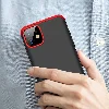 Apple iPhone 11 Kılıf 3 Parçalı 360 Tam Korumalı Rubber AYS Kapak  - Siyah