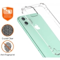 Apple iPhone 11 Kılıf Silikon Köşe Korumalı Airbag Darbe Emici Kapak - Şeffaf