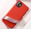 Apple iPhone 11 Kılıf İnce Mat Esnek Silikon - Kırmızı