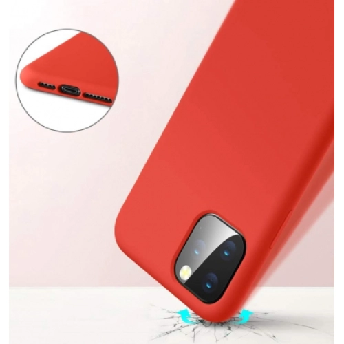 Apple iPhone 11 Kılıf İnce Soft Mat Renkli Esnek Silikon Kapak - Siyah