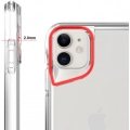 Apple iPhone 11 Kılıf Şeffaf TPU Kenarları Esnek Crystal T-Max Kapak - Şeffaf