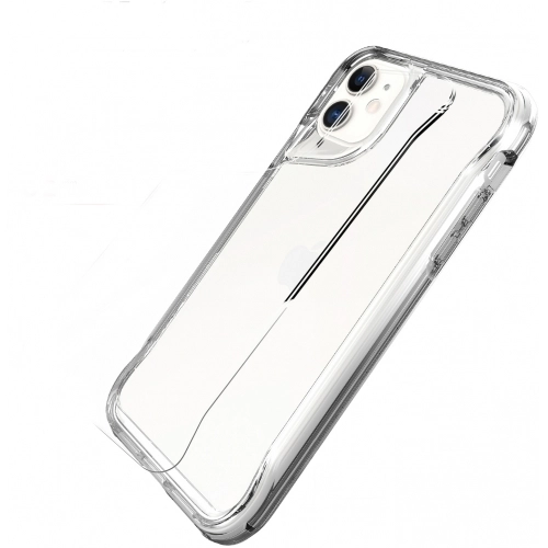 Apple iPhone 11 Kılıf Şeffaf TPU Kenarları Esnek Crystal T-Max Kapak - Şeffaf