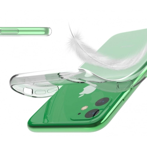 Apple iPhone 11 Kılıf Kamera Korumalı Esnek Silikon Kapak - Şeffaf
