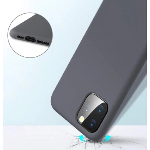 Apple iPhone 11 Pro Kılıf İnce Soft Mat Renkli Esnek Silikon Kapak - Gold