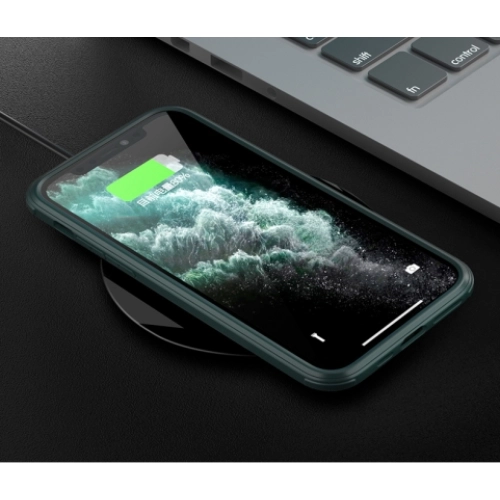 Apple iPhone 11 Pro Kılıf Ön ve Arkası Camlı 360 Tam Koruma Silikon Kapak - Siyah