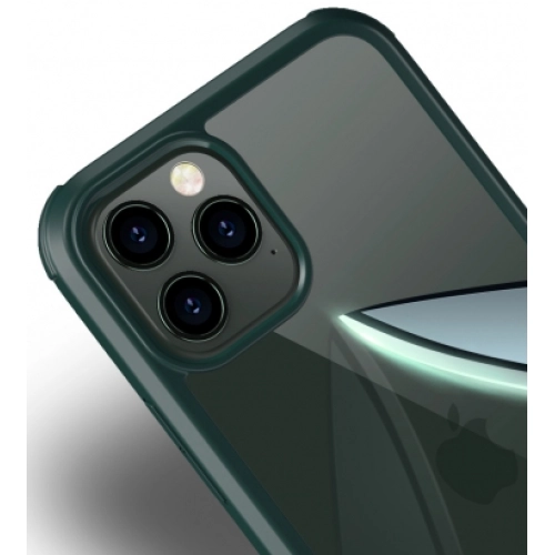 Apple iPhone 11 Pro Kılıf Ön ve Arkası Camlı 360 Tam Koruma Silikon Kapak - Siyah