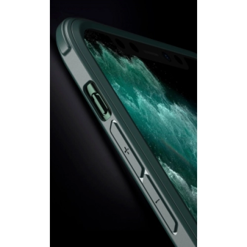 Apple iPhone 11 Pro Kılıf Ön ve Arkası Camlı 360 Tam Koruma Silikon Kapak - Siyah