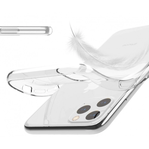 Apple iPhone 11 Pro Kılıf Kamera Korumalı Esnek Silikon Kapak - Şeffaf