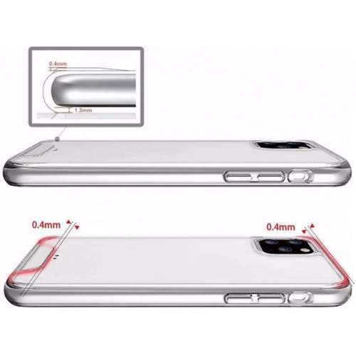 Apple iPhone 11 Pro Max Kılıf Clear Guard Serisi Gard Kapak - Şeffaf