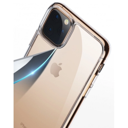 Apple iPhone 11 Pro Max Kılıf Magic Crystal Clear Glass Case - Şeffaf
