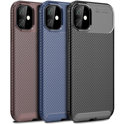 Apple iPhone 11 Pro Max Kılıf Silikon Parmak İzi Bırakmayan Karbon Soft Negro Kapak - Siyah