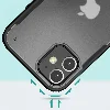 Apple iPhone 12 Mini (5.4) Kılıf Volks Serisi Kenarları Silikon Arkası Şeffaf Sert Kapak - Siyah