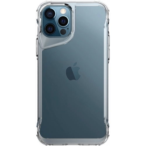 Apple iPhone 12 Pro Max (6.7) Kılıf Şeffaf TPU Kenarları Esnek Crystal T-Max Kapak - Şeffaf