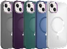 Apple iPhone 13 (6.1) Kılıf Magsafe Wireless Şarj Özellikli Stil Kapak - Sierra Mavi