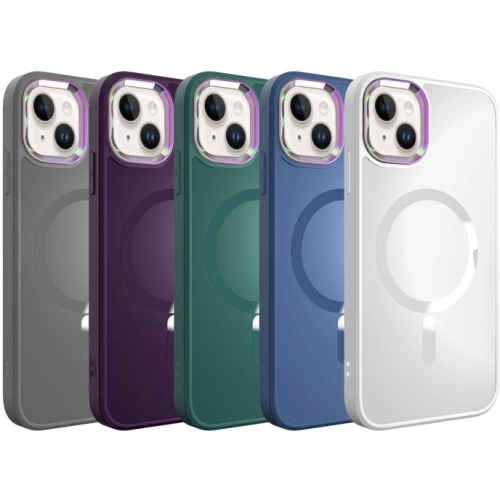 Apple iPhone 13 (6.1) Kılıf Magsafe Wireless Şarj Özellikli Stil Kapak - Siyah