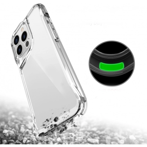 Apple iPhone 13 Pro Max (6.7) Kılıf Şeffaf TPU Kenarları Esnek Crystal T-Max Kapak - Şeffaf