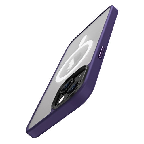 Apple iPhone 14 (6.1) Kılıf Hibrit Wireless Şarj Özellikli Buzlu Silikon - Gri