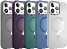 Apple iPhone 14 Pro (6.1) Kılıf Magsafe Wireless Şarj Özellikli Stil Kapak - Koyu Yeşil