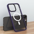 Apple iPhone 14 Pro Max (6.7) Kılıf Hibrit Wireless Şarj Özellikli Buzlu Silikon - Siyah