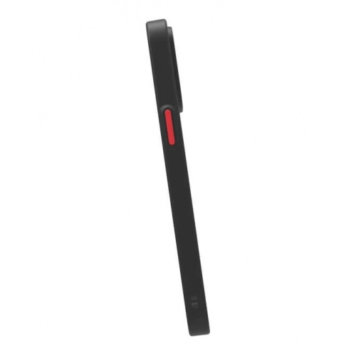 Apple iPhone 15 Plus (6.7) Kılıf Kamera Korumalı Arkası Şeffaf Mat Silikon Kapak - Siyah