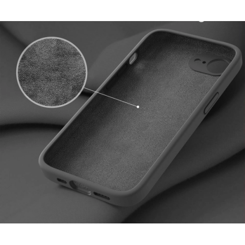 Apple iPhone 16e Kılıf İçi Kadife Mat Mara Lansman Silikon Kapak - Lila