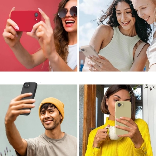 Apple iPhone 16e Kılıf İçi Kadife Mat Mara Lansman Silikon Kapak - Lila